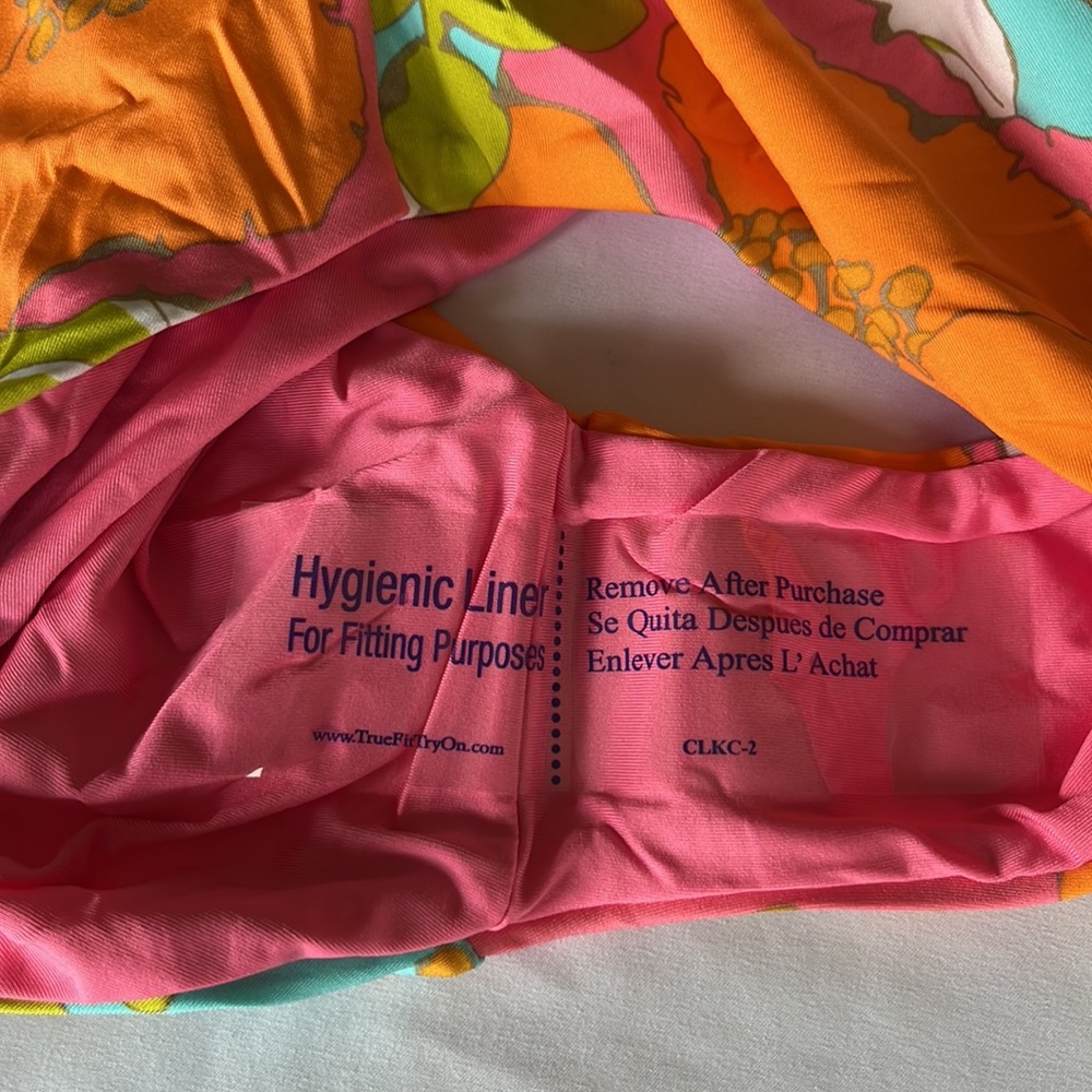 Trina Turk Orange and Pink Floral One Piece Swimsuit - Picture 10 of 13